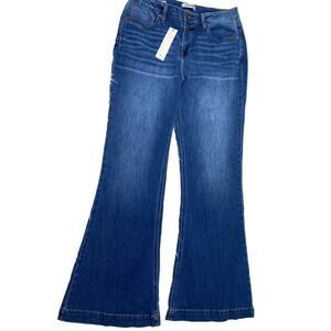 Vigoss Women's Ace High Rise Flare Leg Jeans Size 32 Blue NWT